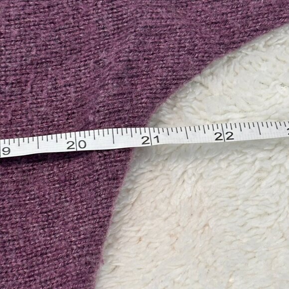 Soft Cashmere Blend Sweater - Purple Colour block - Picture 11 of 16